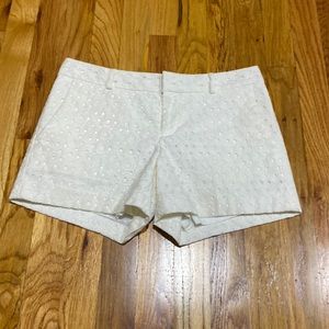 BANANA REPUBLIC LACED SHORTS WHITE